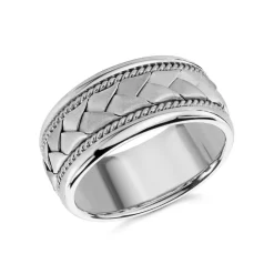 MALO JONC CENTRE TRESSÉ MILIGRAIN 10K BLANC 7MM -Mode Bijoux Boutique resizedPt 013c17ae3d8adf097f5ddd872096b8fe 1