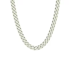 CHAINE GOURMETTE MIROIR ARGENT 7 MM