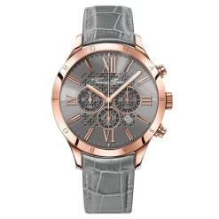 Thomas Sabo CHRONO SS PL R F GRIS SILVER CUIR GRIS