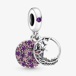 Pandora CHARM-PENDENTIF PLUME EN PAVÉ CRIST MIXTES & CZ