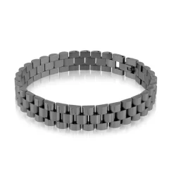 BRACELET ACIER PLAQUÉ NOIR