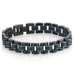 BRACELET IONISÉ BLEU ET NOIR