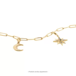 Thomas Sabo BRELOQUE LUNE SCINTILLANTE ARGENT PLAQUÉ JAUNE & CZ -Mode Bijoux Boutique resizedPt 234833147b97bb6aed53a8f4f1c7a7d8