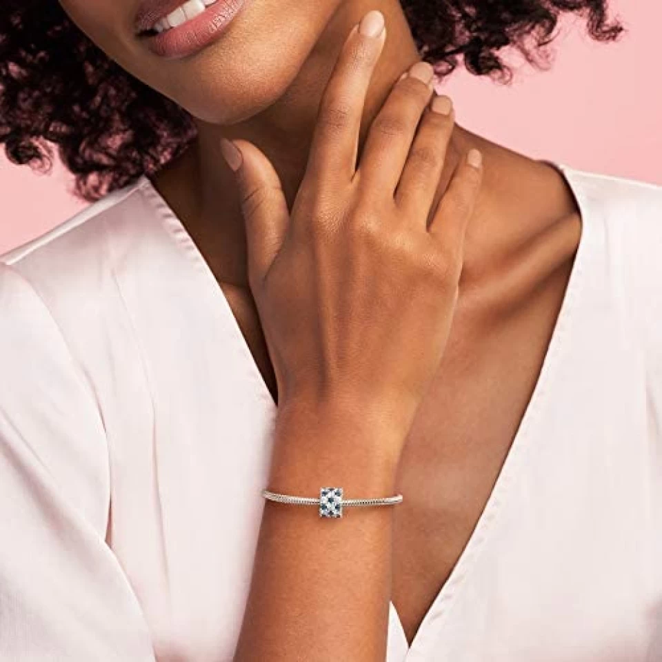 Pandora CHARM SCINTILLANT TRANSPARENT ET BLEU 6 Pandora CHARM SCINTILLANT TRANSPARENT ET BLEU – Image 6