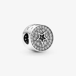 Pandora CHARM PAVÉ ET ETOILE ARGENT & CZ