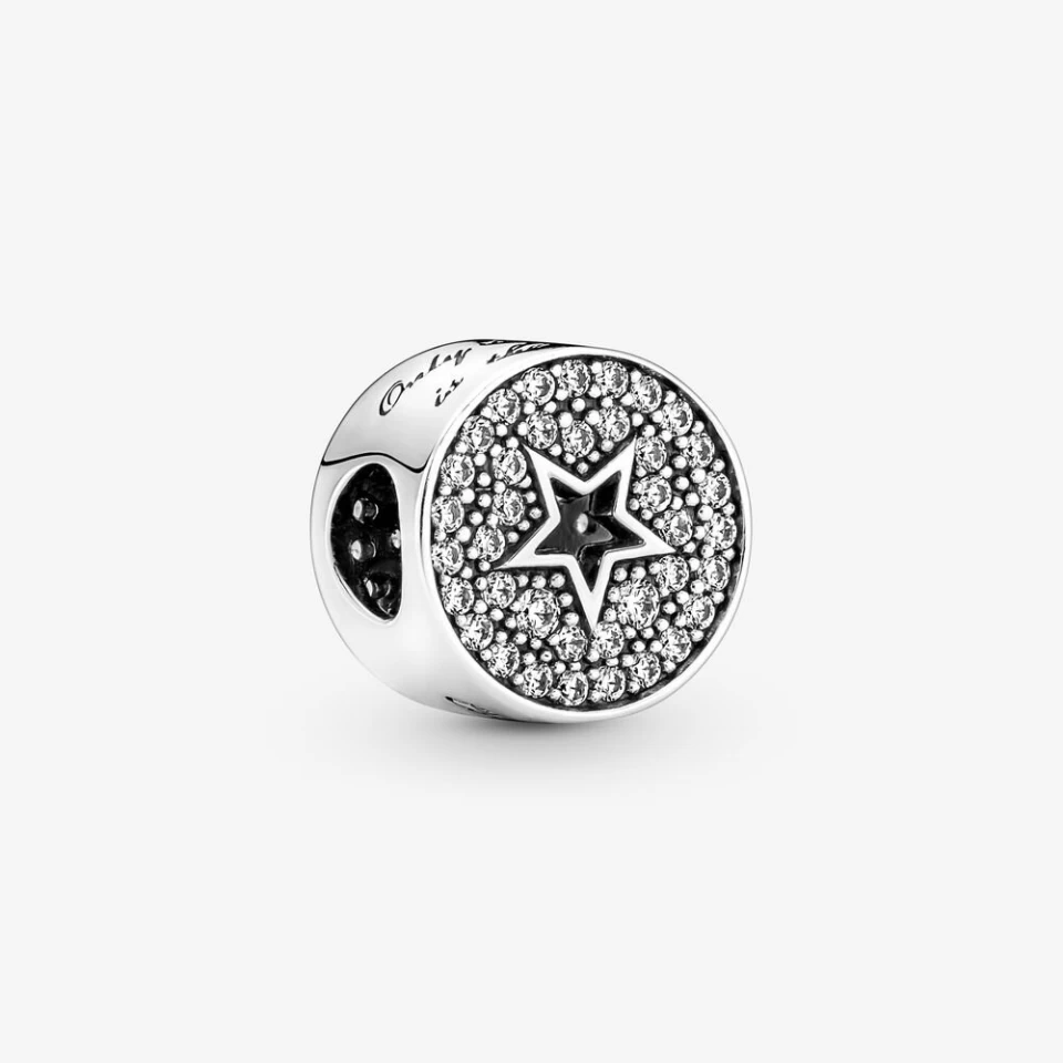 Pandora CHARM PAVÉ ET ETOILE ARGENT & CZ 1 Pandora CHARM PAVÉ ET ETOILE ARGENT & CZ