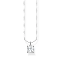 Thomas Sabo CHAINE AVEC PIERRE CARRÉE