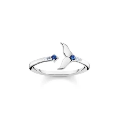 Thomas Sabo BAGUE NAGEOIRE CAUDALE AVEC PIERRES BLEUES