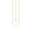 Thomas Sabo COLLIER CHARM AVEC CHARMISTA MÉDAILLE BLANC PLAQUÉ OR