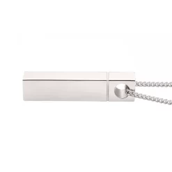 CHAÎNE AVEC PENDANT BARRE GRAVABLE EN ARGENT POLI POUR CENDRES 24" -Mode Bijoux Boutique resizedPt 2afdb805c17991d2cdeb3b51b1d77857