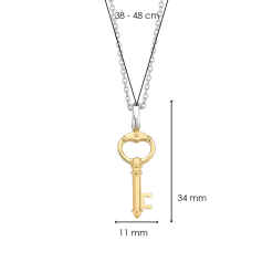 COLLIER CLÉ 2 TONS -Mode Bijoux Boutique resizedPt 4317fd49a21384c85f6b405cba038e21