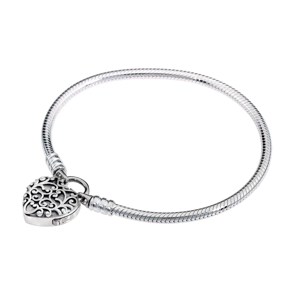 Pandora BRACELET ARG CADENAS COEUR ROYAL 19CM 4 Pandora BRACELET ARG CADENAS COEUR ROYAL 19CM – Image 4