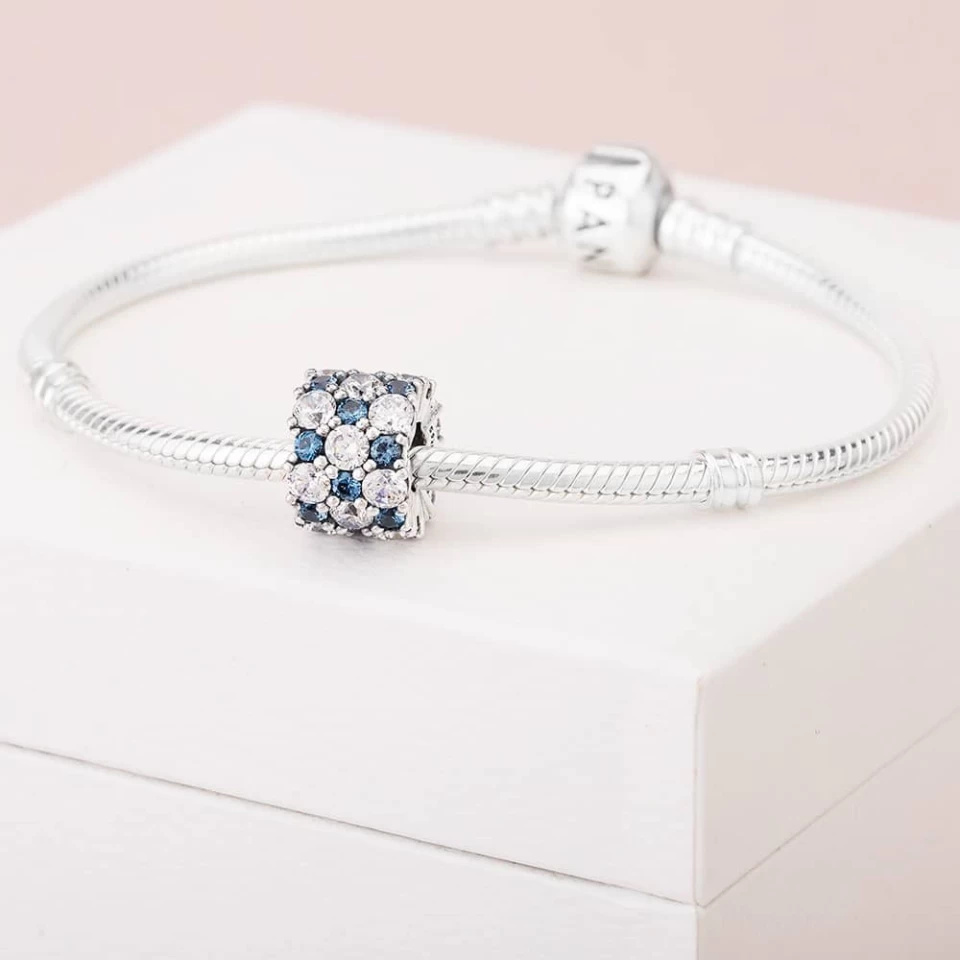Pandora CHARM SCINTILLANT TRANSPARENT ET BLEU 3 Pandora CHARM SCINTILLANT TRANSPARENT ET BLEU – Image 3