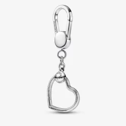 PORTE-CHARMS POUR SAC PETIT COEUR PANDORA MOMENTS
