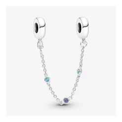 Pandora CHAINE DE SURETÉ TROIS PIERRES BLEUES -Mode Bijoux Boutique resizedPt 5d5e9515b2f2319924790e7b360ca785 1