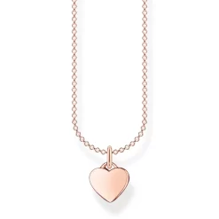 Thomas Sabo CHAINE COEUR OR ROSE