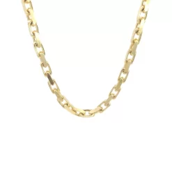 CHAINE FORCAT FACETTÉE OR JAUNE