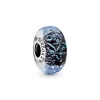 Pandora VAGUE D'OCEAN BLEU FONCÉ VERRE DE MURANO