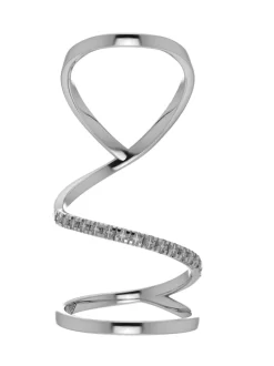 BAGUE ARABESQUE À DIAMANTS