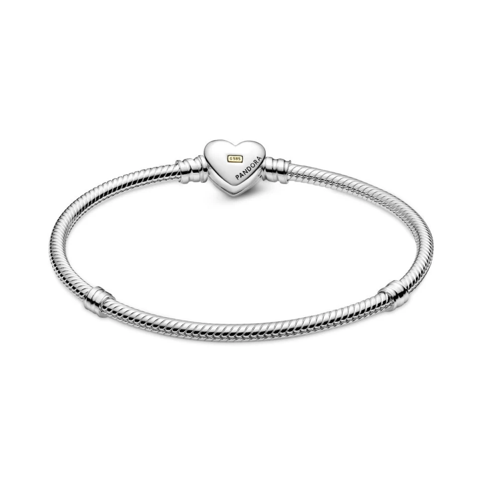 Pandora BRACELET FERMOIR COEUR 2 TONS 4 Pandora BRACELET FERMOIR COEUR 2 TONS – Image 4
