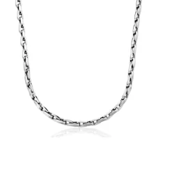 CHAÎNE STEELX MAILLONS 5.5MM MAT ET POLIS 24"