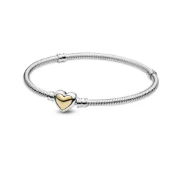 Pandora BRACELET FERMOIR COEUR 2 TONS
