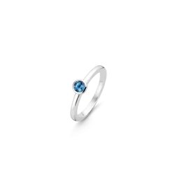 BAGUE CRISTAL BLEU