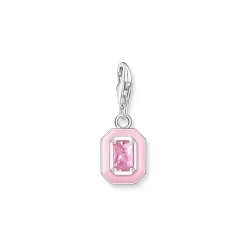 Thomas Sabo PENDENTIF CHARM PIERRE ROSE ARGENT