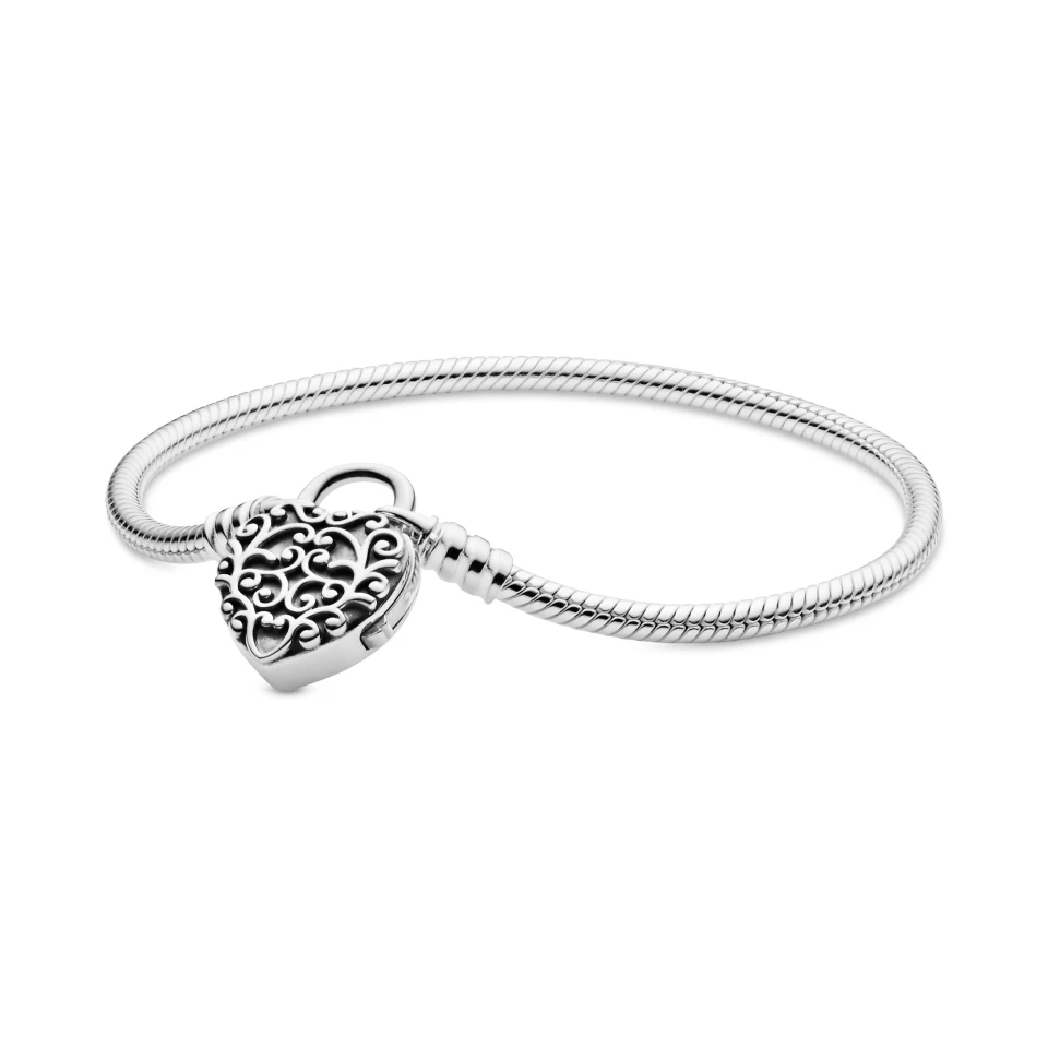 Pandora BRACELET ARG CADENAS COEUR ROYAL 19CM 1 Pandora BRACELET ARG CADENAS COEUR ROYAL 19CM