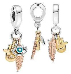Pandora BRELOQUE SPIRITUALITÉ AVEC HAMSA, OEIL QUI VOIT TOUT ET PLUME -Mode Bijoux Boutique resizedPt b33eccca5bd3e0a03670f386ed90d603 1