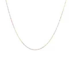 CHAINE BATONNET GRAVÉE EN OR 3 TONS