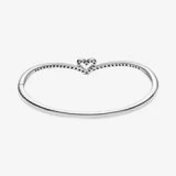 Pandora BRACELET RIGIDE CHEVRON ET COEUR SCINTILLANT CZ -Mode Bijoux Boutique resizedPt b7c386cf600f4649ccbaf2136bf37a97 1