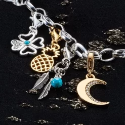 Thomas Sabo BRELOQUE LUNE SCINTILLANTE ARGENT PLAQUÉ JAUNE & CZ -Mode Bijoux Boutique resizedPt ba3e9b6a519cfddc560b5d53210df1bd 1