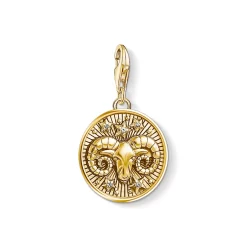 Thomas Sabo PENDENTIF CHARM BÉLIER PLAQUÉ 18K JAUNE