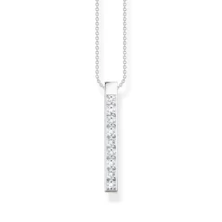 Thomas Sabo CHAINE PIERRES BLANCHES ARGENT