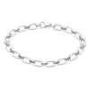 BRACELET MAILLONS OVALS ACIER POLI