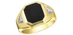 Corona BAGUE CHEVALIÈRE ONYX 12X10MM 2 DIAMANTS=0.03CT I HI 10K JAUNE -Mode Bijoux Boutique resizedPt d0d89ff88fb31cba6c10aeded5b96e8c