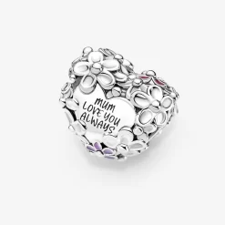Pandora CHARM COEUR MAMAN MARGUERITE « MUM LOVE YOU ALWAYS » ARGENT -Mode Bijoux Boutique resizedPt d89af72662f49ece4d09dec75a8b0166