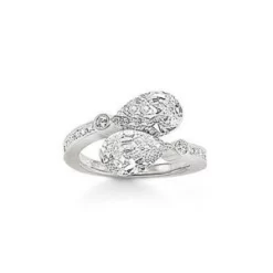 Thomas Sabo BAGUE 2 PIERRES SYNTHÉTIQUES ARGENT