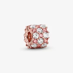 Pandora CHARM SCINTILLANT ROSE ET INCOLORE