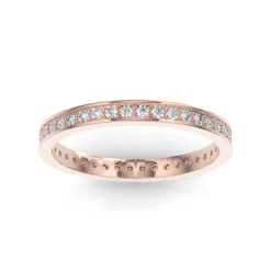 MALO JONC EMPILABLE 3/4 ÉTERNITÉ 33 CZ OR 10K ROSE