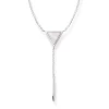 Thomas Sabo COLLIER EN "Y" TRIANGLE NACRE DE PERLE