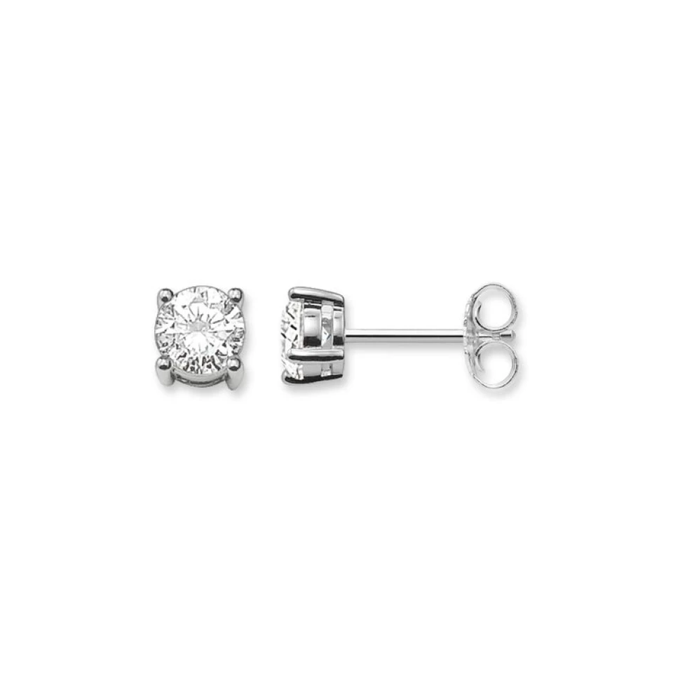 Thomas Sabo BOUCLES D'OREILLES FIXES ARGENT & CZ 6MM 1 Thomas Sabo BOUCLES D'OREILLES FIXES ARGENT & CZ 6MM