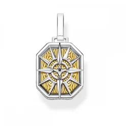 Thomas Sabo TS PENDENTIF ARG BOUSSOLE PL JAUNE CZ N