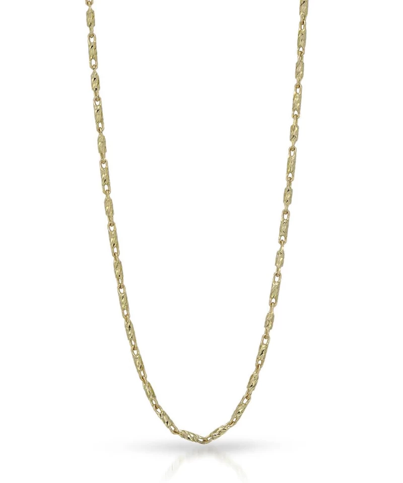 CHAINE BATONS "DIAMOND CUT" 0.9 MM 14K JAUNE 1 CHAINE BATONS "DIAMOND CUT" 0.9 MM 14K JAUNE